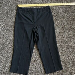 Talbots Black Ankle Cropped Pants